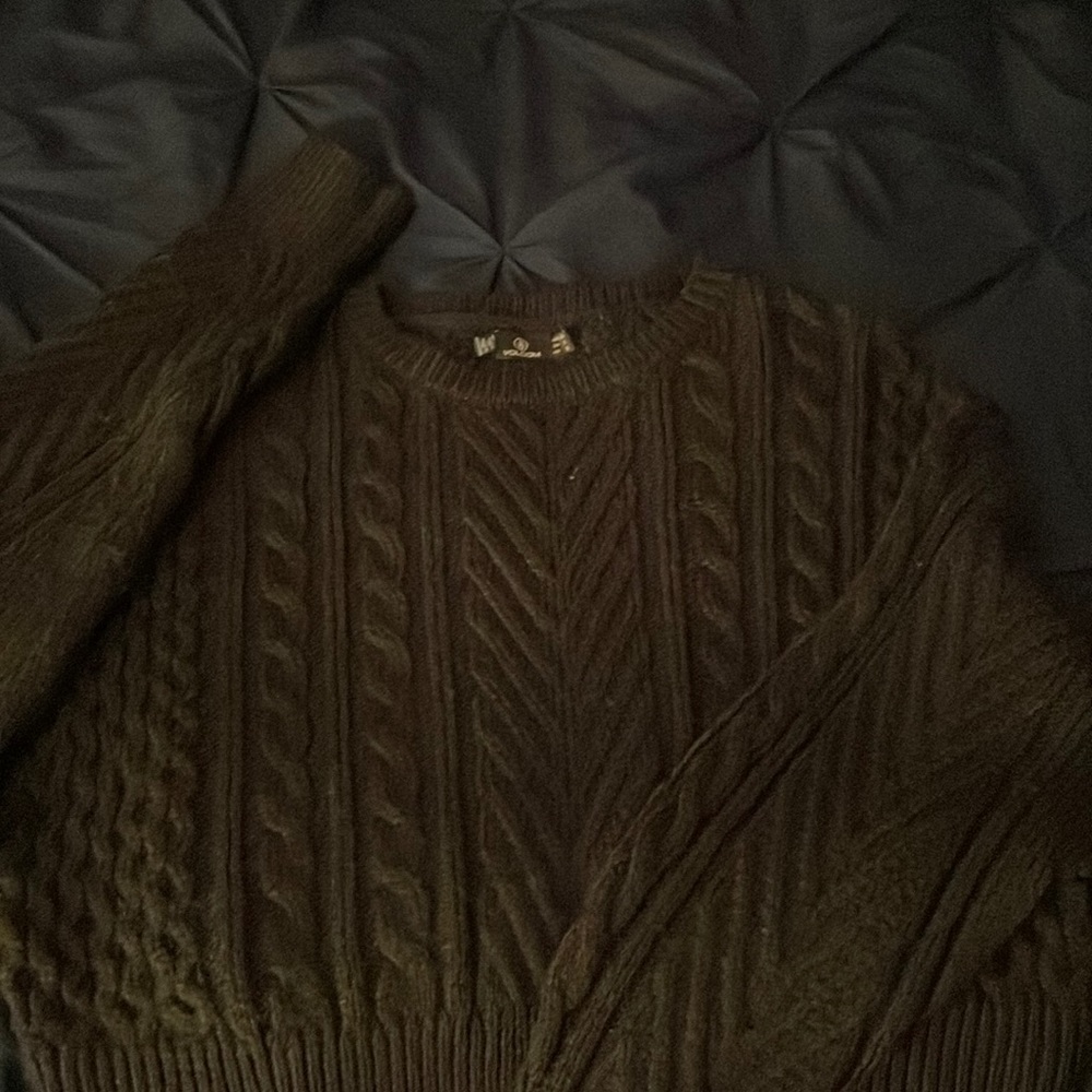 Black, Volcom, Large, Short Sweater